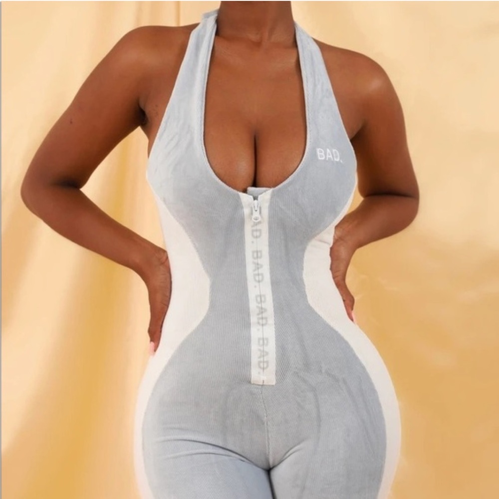 Bad Society Club Sleeveless Contour Jumpsuit